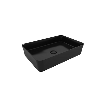 Bocchi Slim Line Dikdörtgen Lavabo 55×38 cm Parlak Siyah