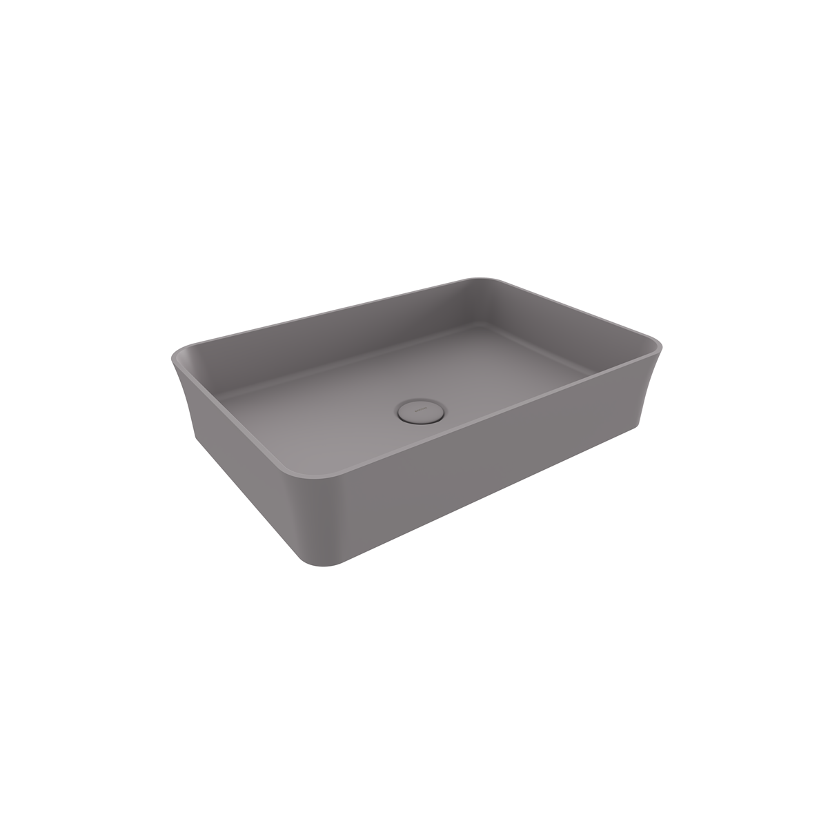 Bocchi Slim Line Dikdörtgen Lavabo 55×38 cm Mat Gri