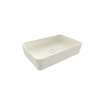Bocchi Slim Line Dikdörtgen Lavabo 55×38 cm Parlak Bisküvi
