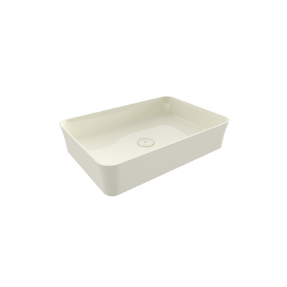 Bocchi Slim Line Dikdörtgen Lavabo 55×38 cm Parlak Bisküvi