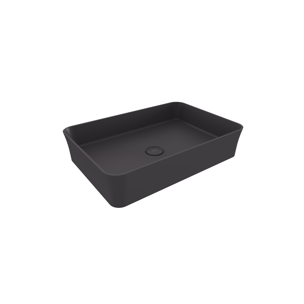Bocchi Slim Line Dikdörtgen Lavabo 55×38 cm Mat Antrasit