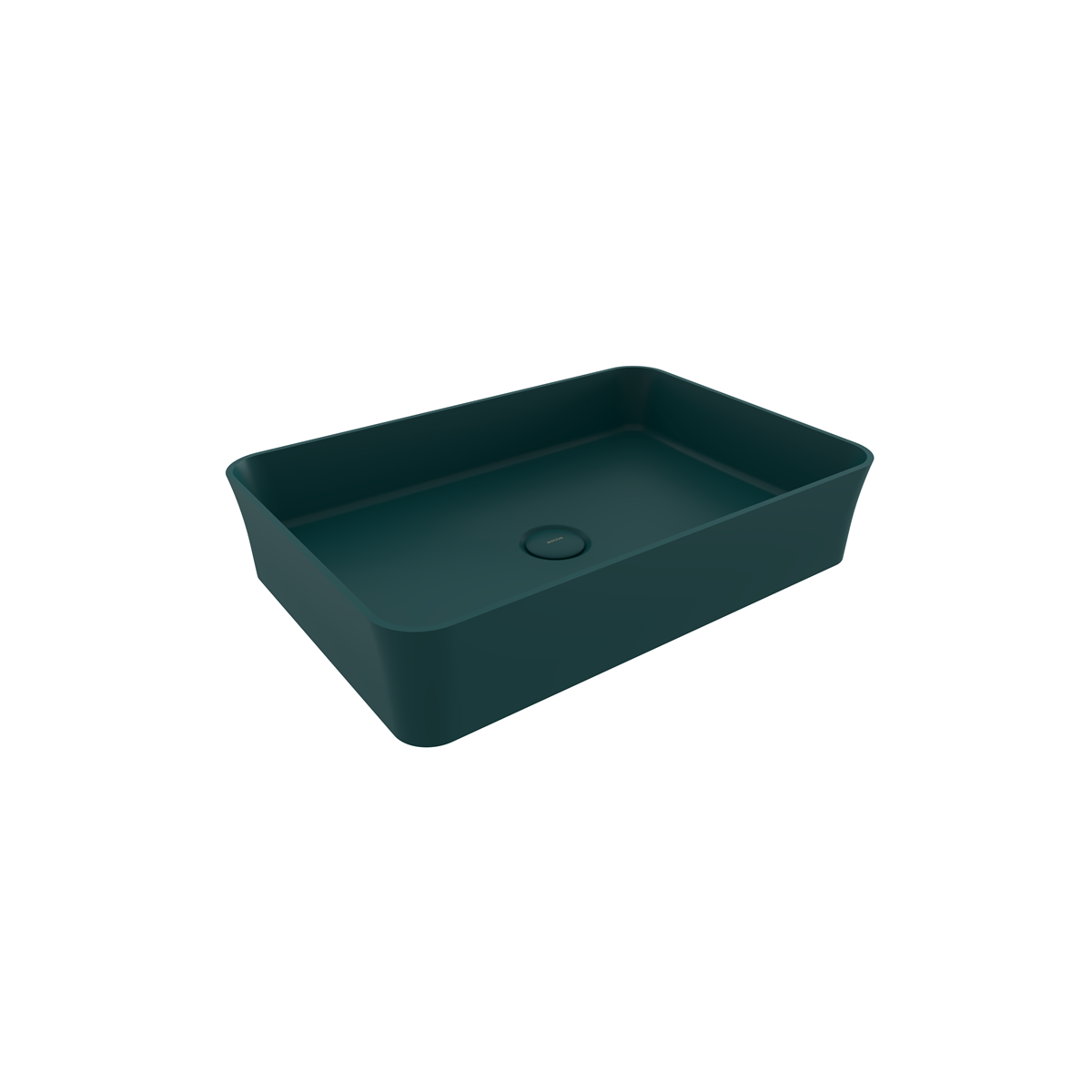 Bocchi Slim Line Dikdörtgen Lavabo 55×38 cm Mat Petrol Mavisi