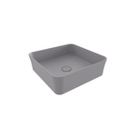 Bocchi Sottile Slim Line Kare Tezgâh Üstü Lavabo 38×38 cm Mat Gri