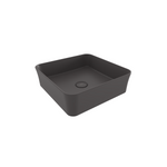 Bocchi Sottile Slim Line Kare Tezgâh Üstü Lavabo 38×38 cm Mat Antrasit