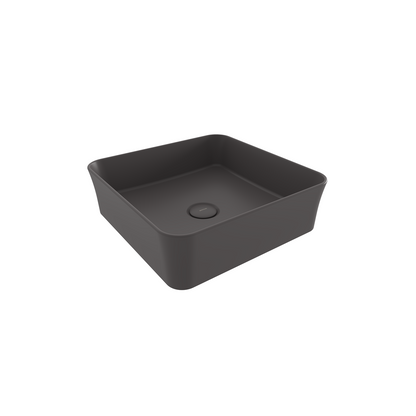Bocchi Sottile Slim Line Kare Tezgâh Üstü Lavabo 38×38 cm Mat Antrasit