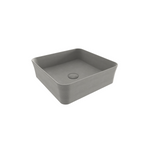 Bocchi Sottile Slim Line Kare Tezgâh Üstü Lavabo 38×38 cm Mat Beton