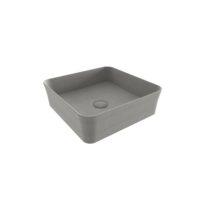 Bocchi Sottile Slim Line Kare Tezgâh Üstü Lavabo 38×38 cm Mat Beton