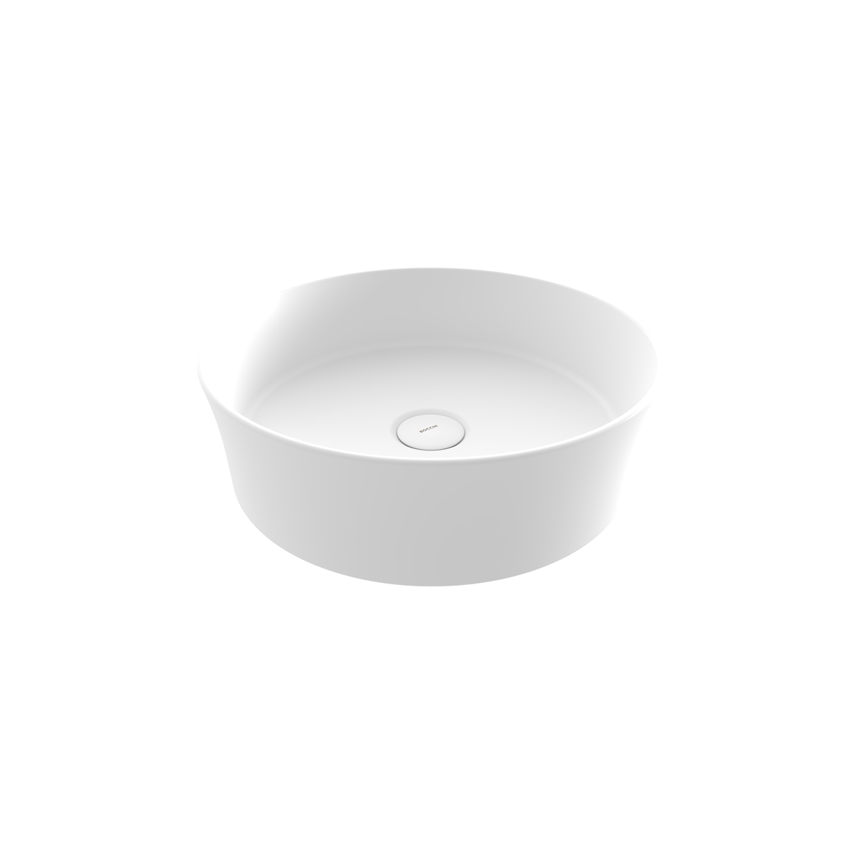 Bocchi Slim Line Yuvarlak Lavabo 38 cm Mat Beyaz ürün görseli