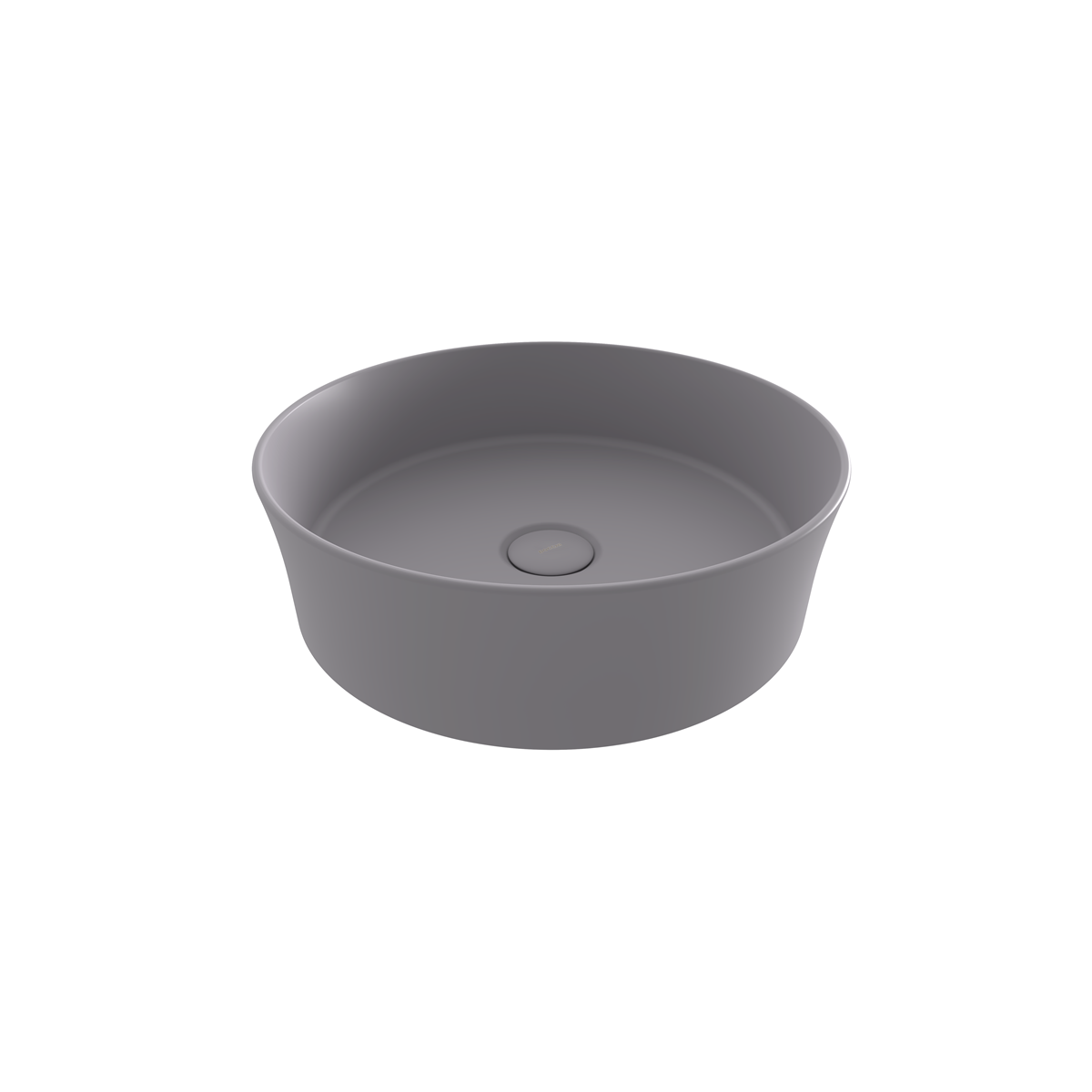 Bocchi Slim Line Yuvarlak Lavabo 38 cm Mat Gri ürün görseli