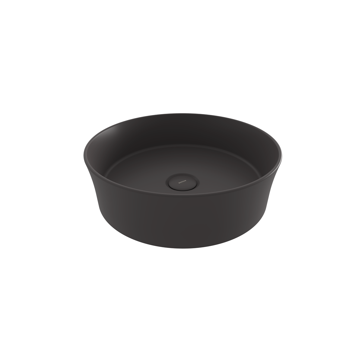 Bocchi Slim Line Yuvarlak Lavabo 38 cm Mat Antrasit ürün görseli