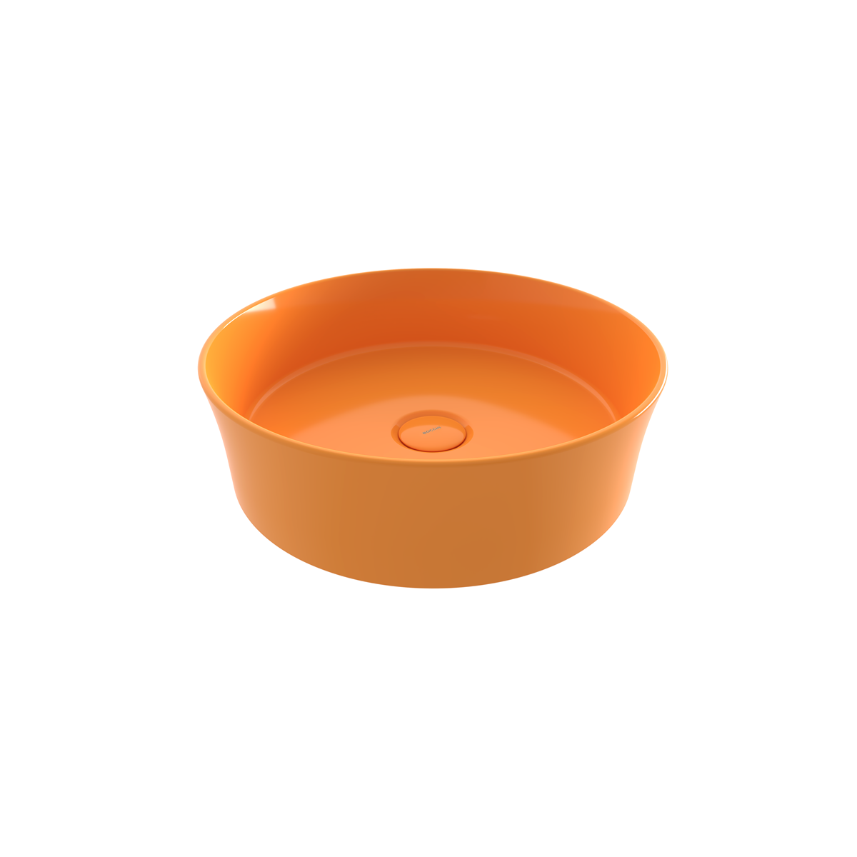 Bocchi Slim Line Yuvarlak Lavabo 38 cm Parlak Mandalina Sarısı ürün görseli