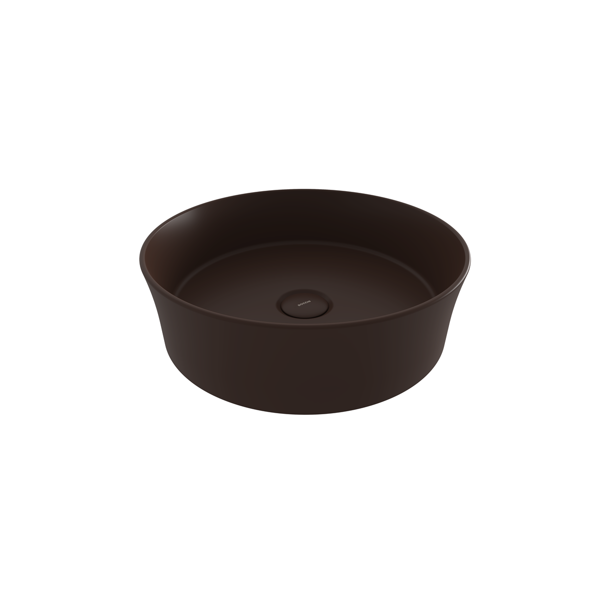 Bocchi Slim Line Yuvarlak Lavabo 38 cm Mat Kahve ürün görseli