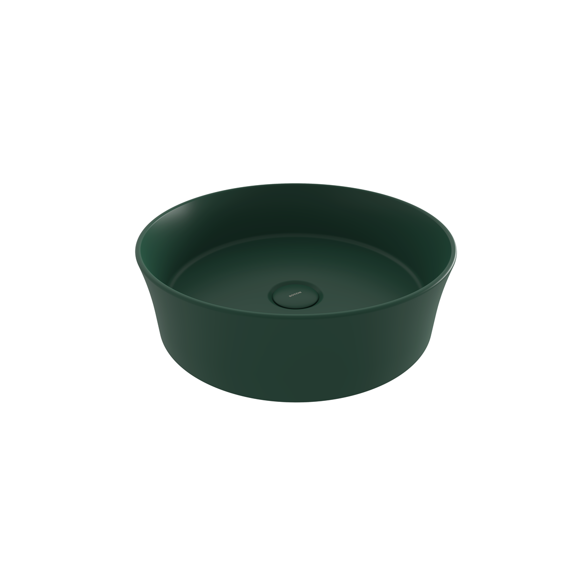 Bocchi Slim Line Yuvarlak Lavabo 38 cm Mat Yeşil ürün görseli
