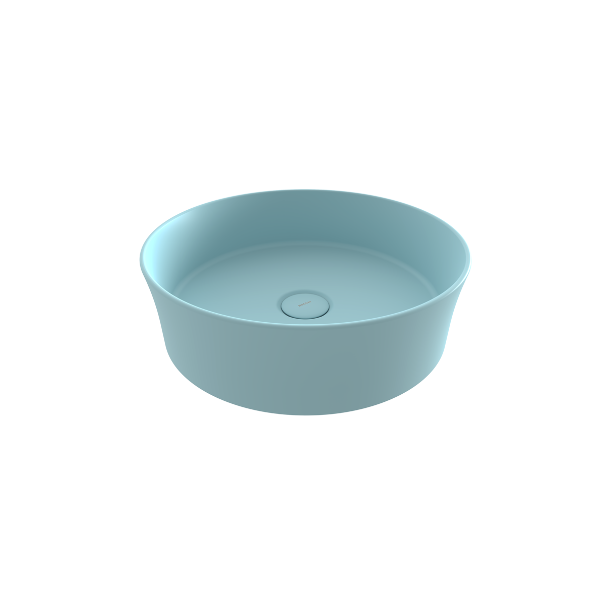 Bocchi Slim Line Yuvarlak Lavabo 38 cm Mat Buz Mavisi ürün görseli