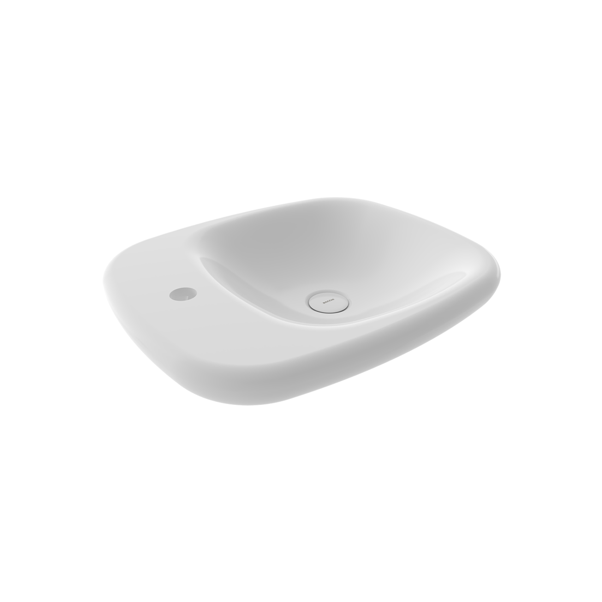 Bocchi Fenice 54 cm Çanak Lavabo Parlak Beyaz ürün görseli