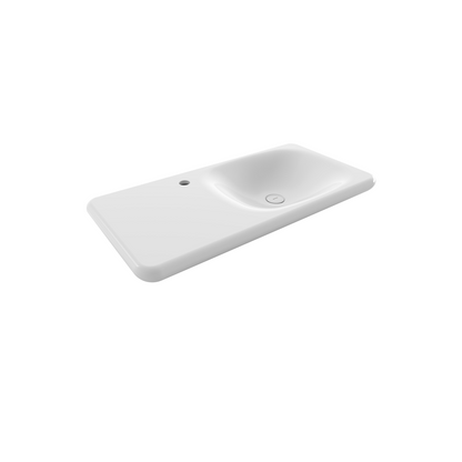 Bocchi Fenice 90 cm Etajerli Lavabo Parlak Beyaz ürün görseli