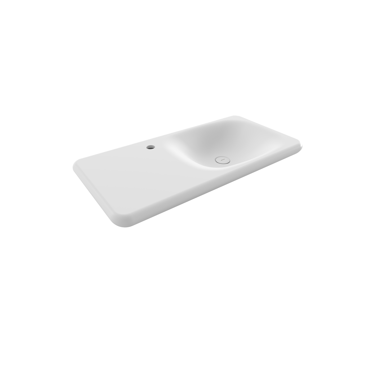 Bocchi Fenice 90 cm Etajerli Lavabo Mat Beyaz ürün görseli