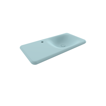 Bocchi Fenice 90 cm Etajerli Lavabo Mat Buz Mavisi ürün görseli
