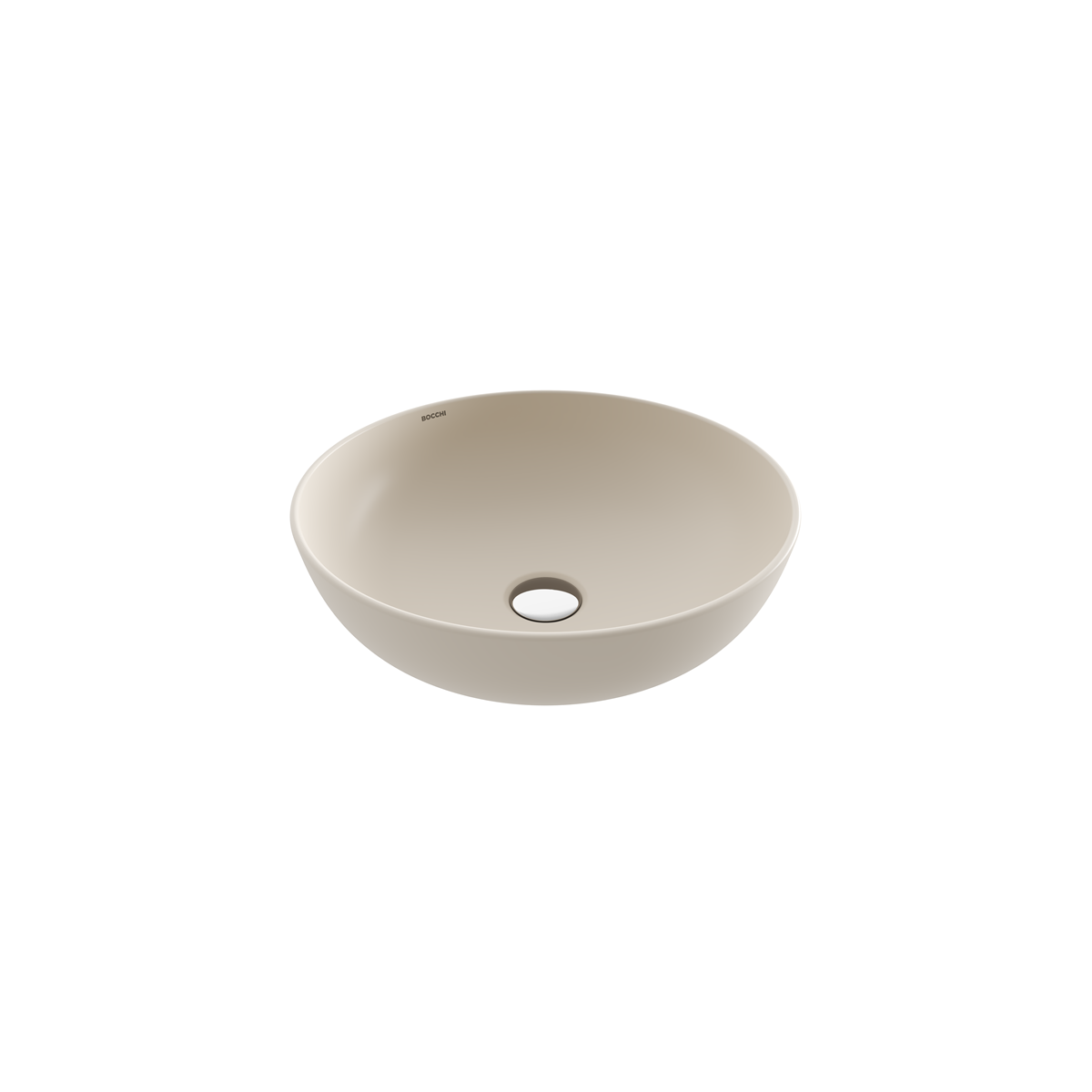 Bocchi Sottile Slim Line yuvarlak tezgâh üstü lavabo 38 cm Mat Yasemin