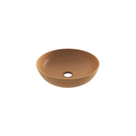 Bocchi Sottile Slim Line yuvarlak tezgâh üstü lavabo 38 cm Mat Kaşmir
