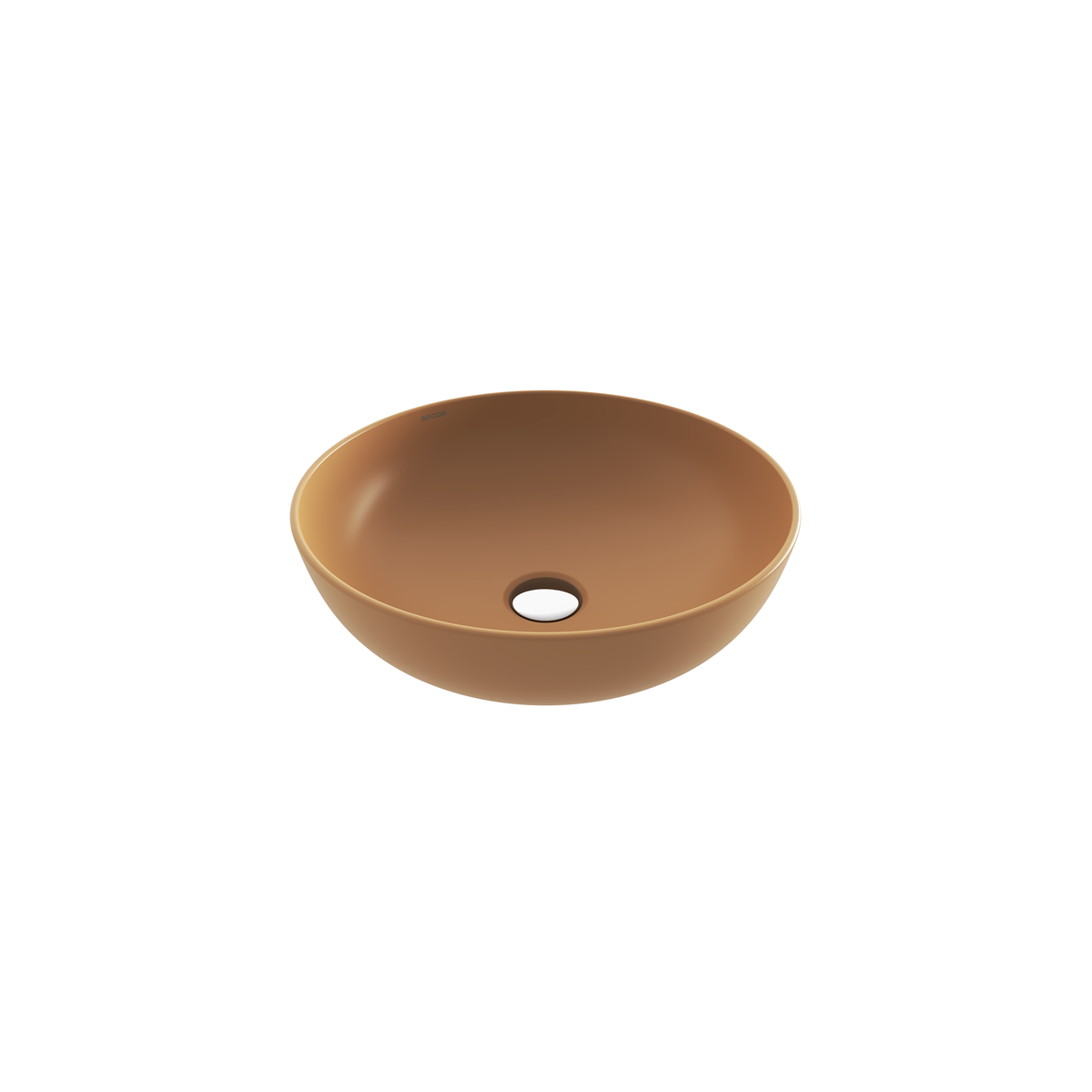 Bocchi Sottile Slim Line yuvarlak tezgâh üstü lavabo 38 cm Mat Kaşmir