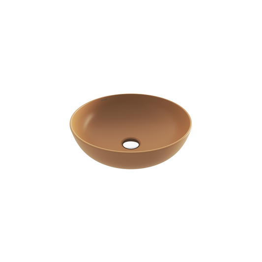Bocchi Sottile Slim Line yuvarlak tezgâh üstü lavabo 38 cm Mat Kaşmir