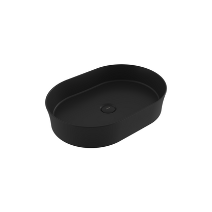 Bocchi Slim Line Oval Lavabo 55x38 cm Mat Siyah