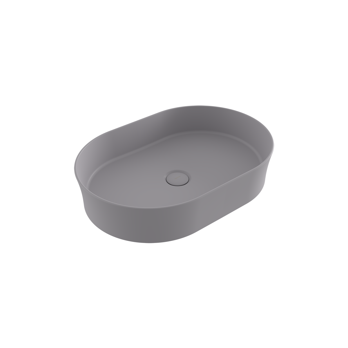 Bocchi Slim Line Oval Lavabo 55x38 cm Mat Gri
