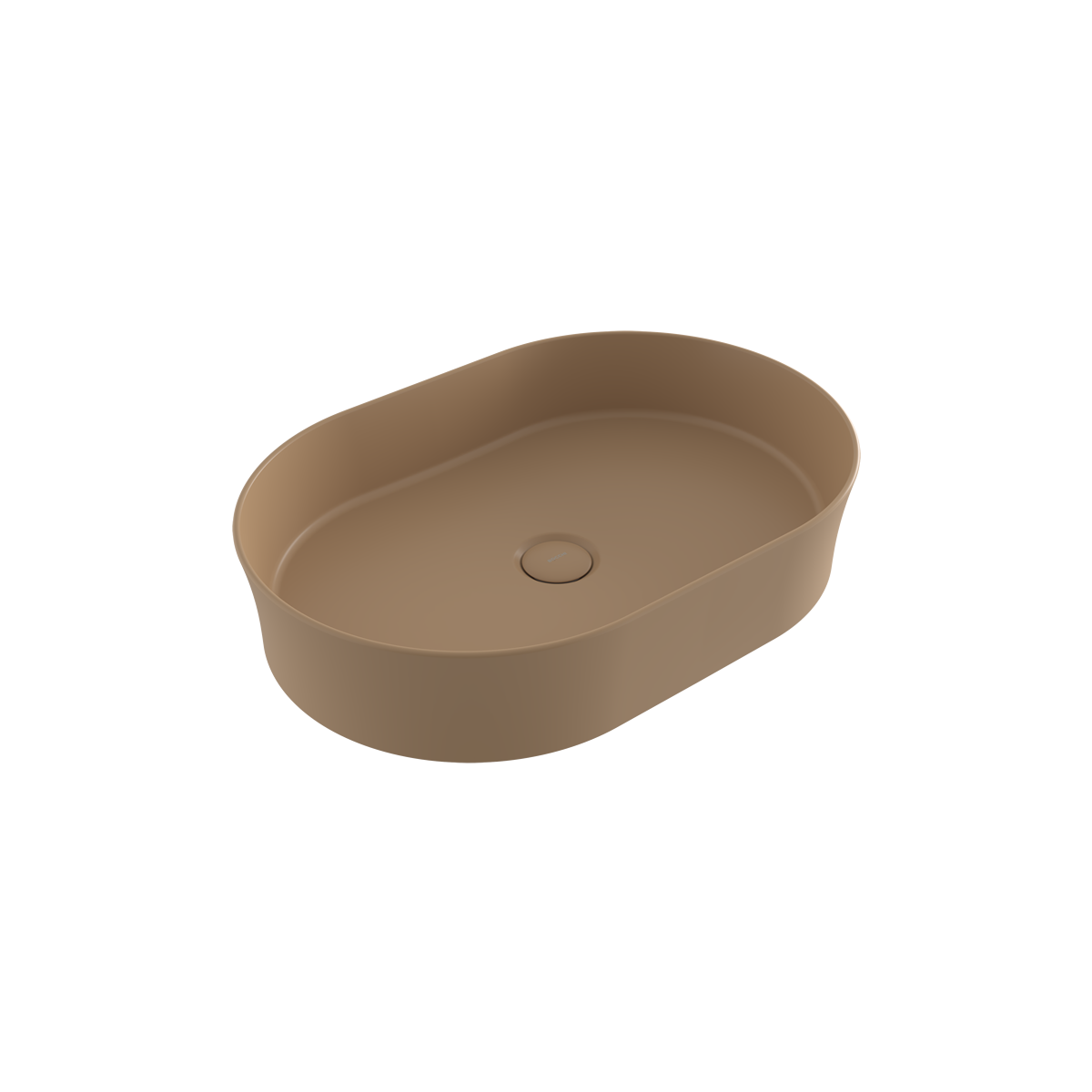 Bocchi Slim Line oval lavabo 55x38 cm Mat Kaşmir