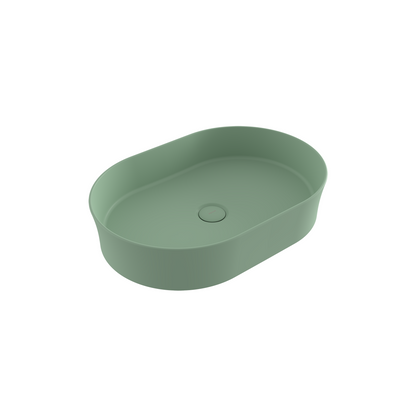 Bocchi Slim Line oval lavabo 55x38 cm Mat Mint Yeşil