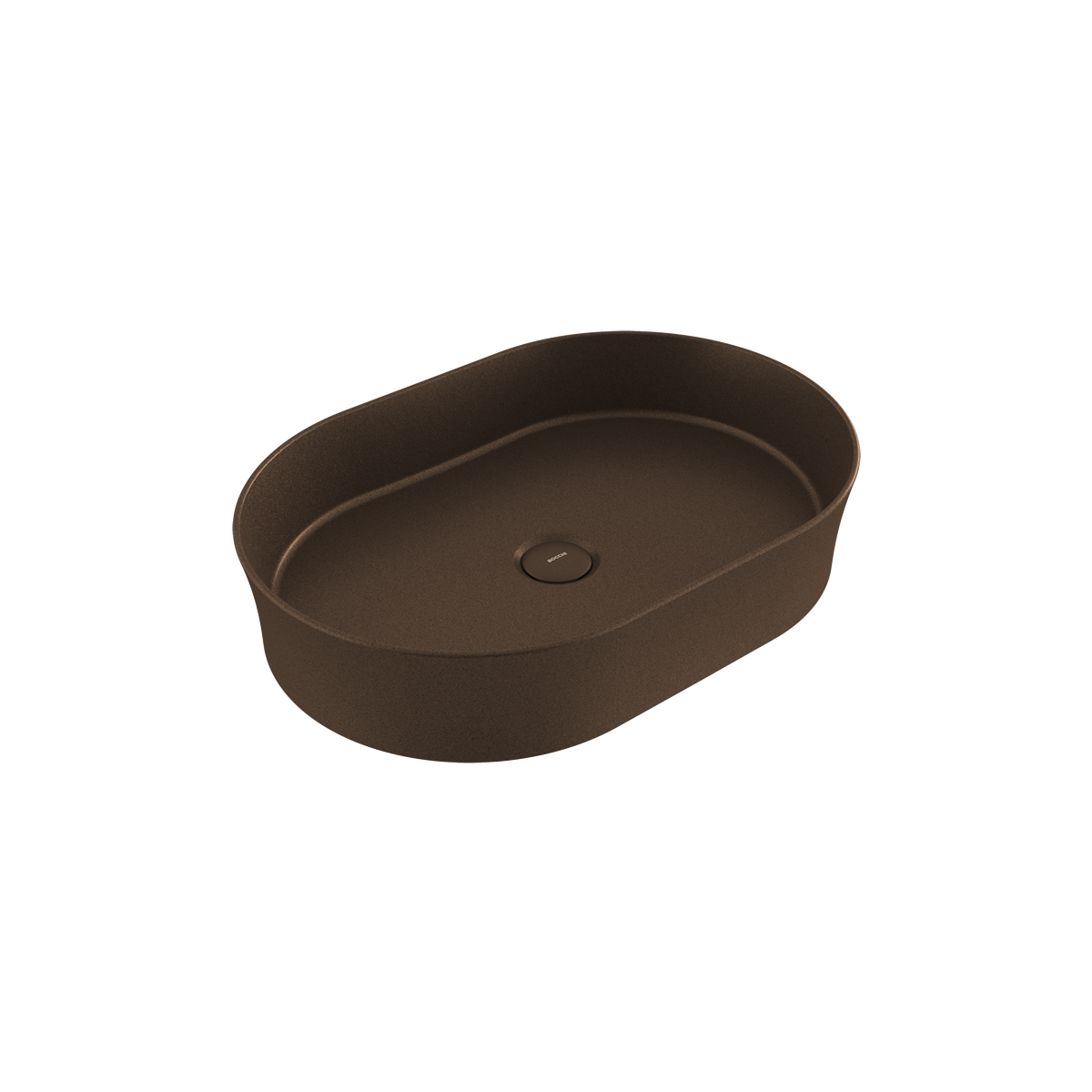 Bocchi Slim Line oval lavabo 55x38 cm Mat Bronz