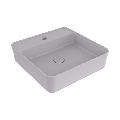 Bocchi Slim Line kare lavabo 45x45 cm Mat Gri