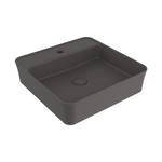 Bocchi Slim Line kare lavabo 45x45 cm Mat Antrasit