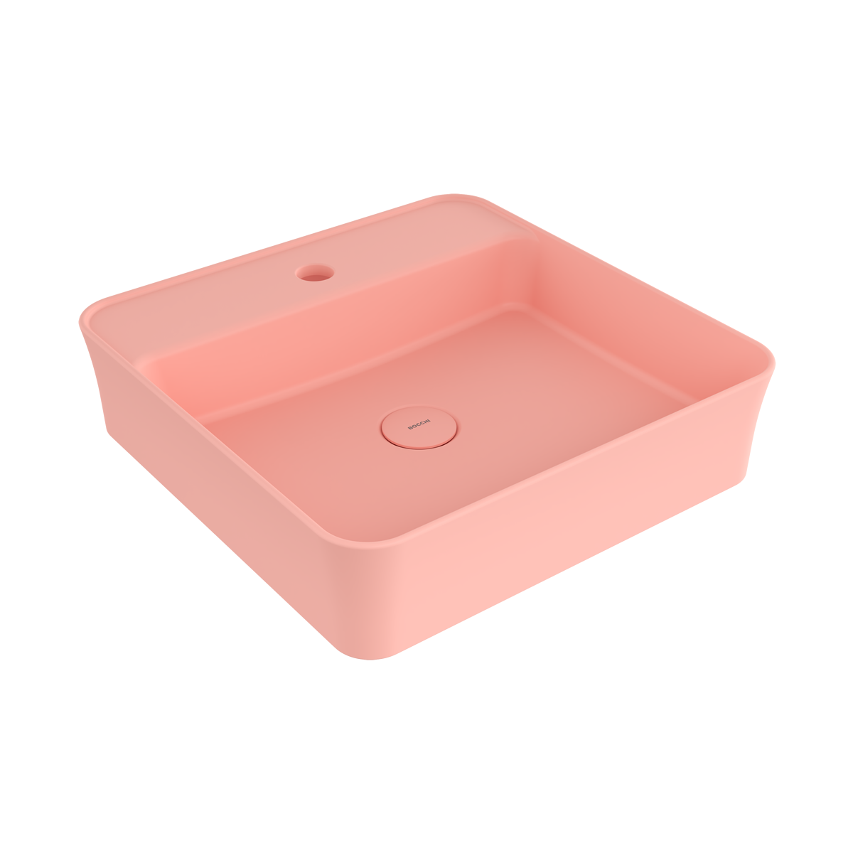 Bocchi Slim Line kare lavabo 45x45 cm Mat Somon