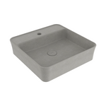 Bocchi Slim Line kare lavabo 45x45 cm Mat Beton