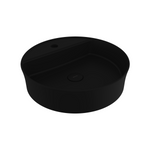 Bocchi Slim Line yuvarlak lavabo 45 cm Mat Siyah