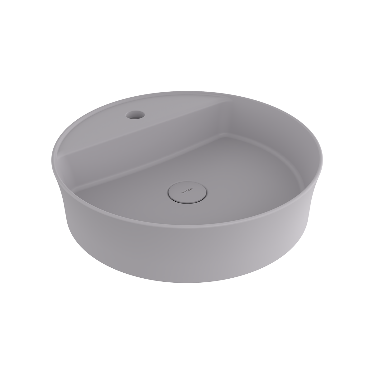 Bocchi Slim Line yuvarlak lavabo 45 cm Mat Gri