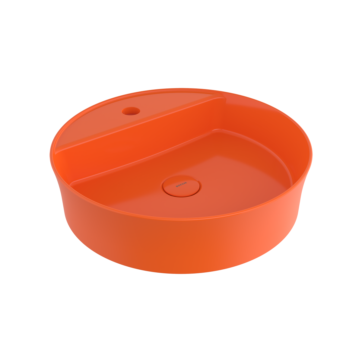Bocchi Slim Line yuvarlak lavabo 45 cm Parlak Turuncu