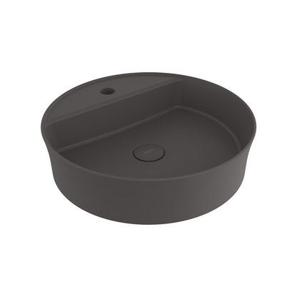 Bocchi Slim Line yuvarlak lavabo 45 cm Mat Antrasit