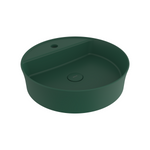 Bocchi Slim Line yuvarlak lavabo 45 cm Mat Yeşil
