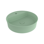 Bocchi Slim Line yuvarlak lavabo 45 cm Mat Mint Yeşil