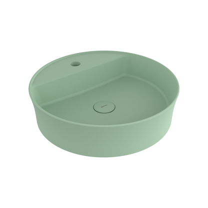 Bocchi Slim Line yuvarlak lavabo 45 cm Mat Mint Yeşil
