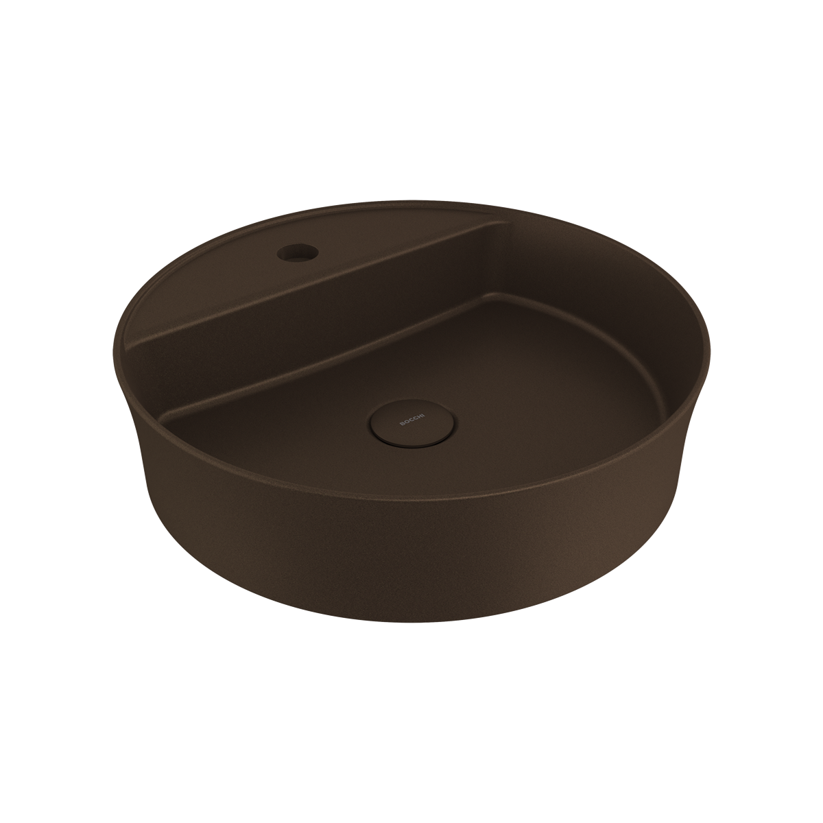 Bocchi Slim Line yuvarlak lavabo 45 cm Mat Bronz