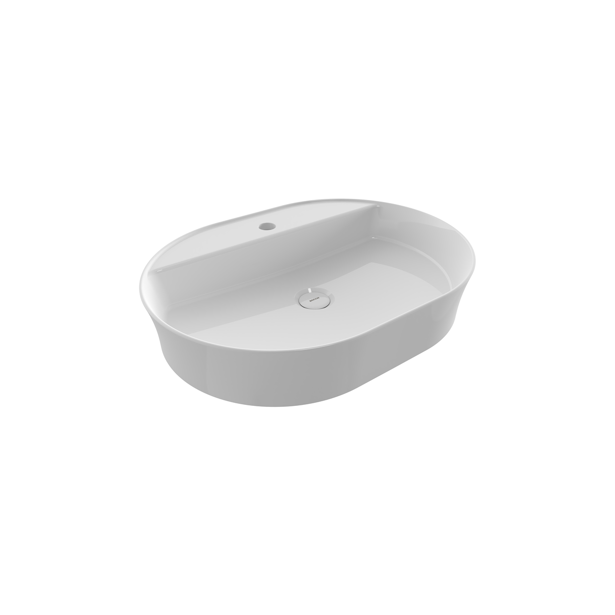 Bocchi Slim Line oval lavabo 60x45 cm Parlak Beyaz