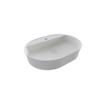 Bocchi Slim Line oval lavabo 60x45 cm Mat Beyaz
