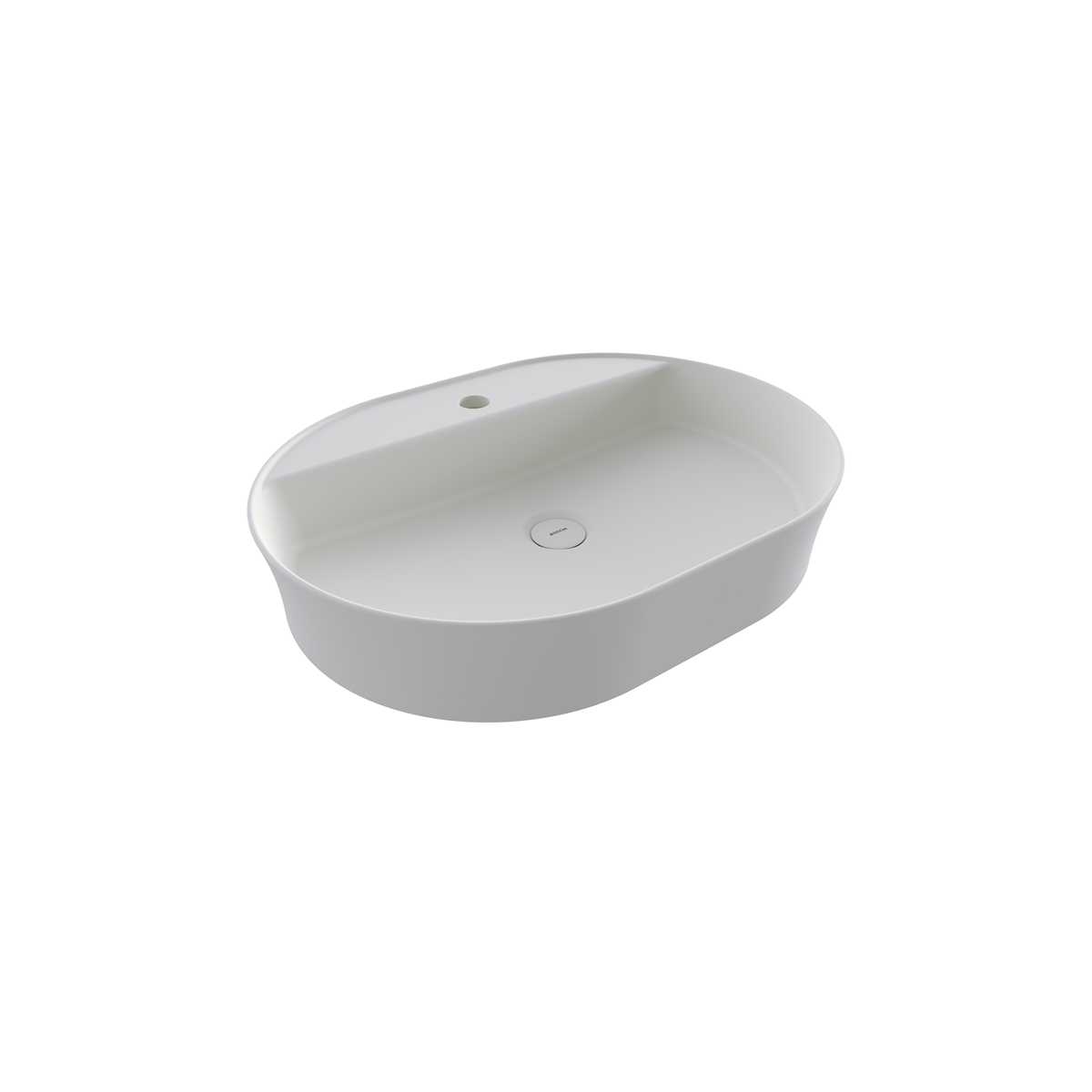Bocchi Slim Line oval lavabo 60x45 cm Mat Beyaz