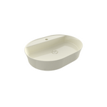 Bocchi Slim Line oval lavabo 60x45 cm Parlak Bisküvi