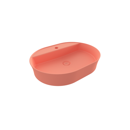 Bocchi Slim Line oval lavabo 60x45 cm Mat Somon