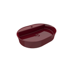 Bocchi Slim Line oval lavabo 60x45 cm Parlak Burgonya Bordosu