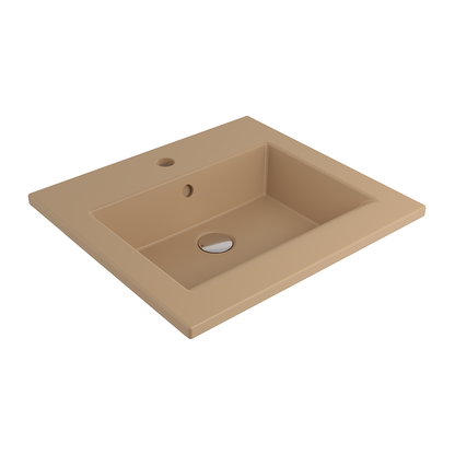 Bocchi Milano Etajerli Lavabo 50 cm Mat Kaşmir ürün görseli